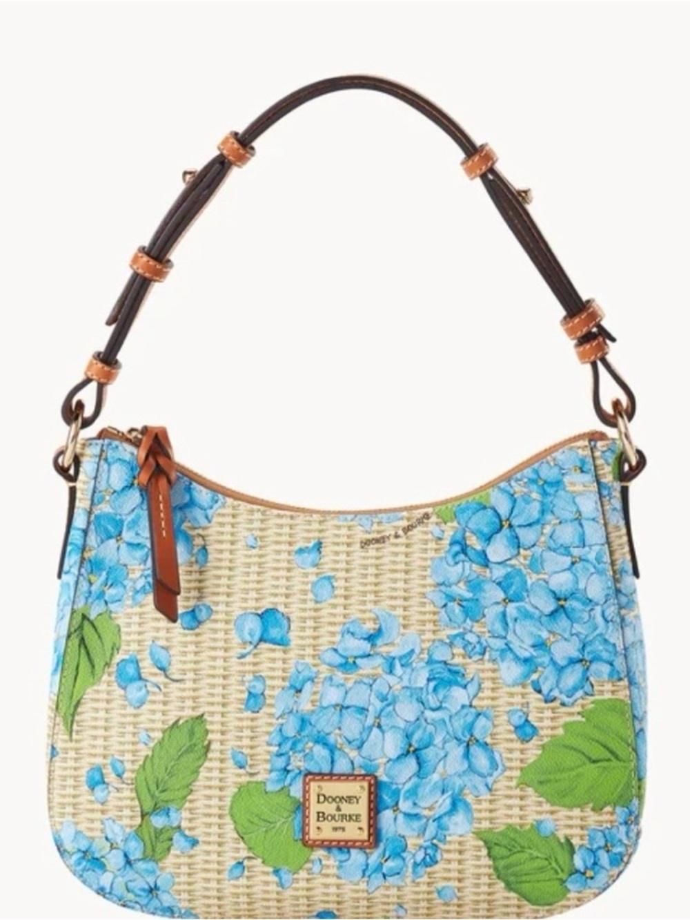Dooney & Bourke Hydrangea  Basketweave Small Kiley Hobo
